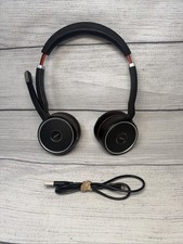 Jabra Evolve 75 Headset HSC040W Wireless Bluetooth Headphones Tested & Working picture