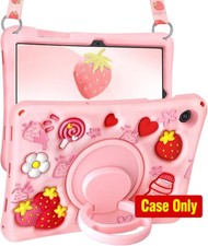 Case for Samsung Galaxy Tab A9+ 11 inch 2023, Soft Silicone with Shoulder Strap picture