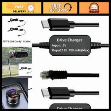 7FT USB C to RJ11 Power Cord Cable for Radar Detectors - Escort, Valentine One, picture