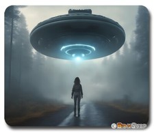 ALIENS UFOS Abduction I BELIEVE - Mouse Pad / PC Mousepad - HOME OFFICE GIFT picture