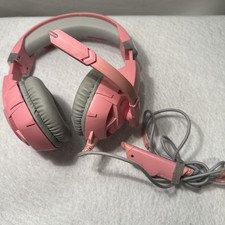 RUNMUS K2 Pink Gaming Headset Surround Sound Noise Canceling Over Ear Clean Pink picture