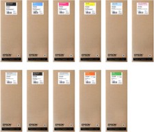 11 x Genuine Ink Epson Stylus Pro 7900 9900 / T6361 -T6369 700ml Each INK LOT picture