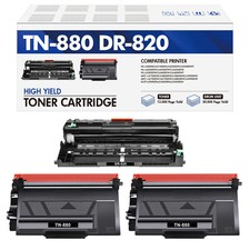 DR820 Drum TN880 Toner Compatible With Brother MFC-L6700DW HL-L6200DW Lot picture