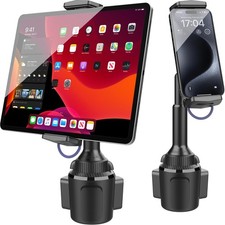 APPS2Car Solid Cup Holder Tablet Mount for Car, 4.7 to 12.9 inches, Black  picture