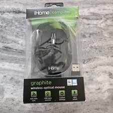 iHome Graphite Black Customizable Wireless Optical Mouse Mac - Microsoft Windows picture