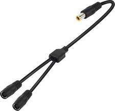 DC7909 Y Splitter Adapter Cable 14AWG DC 8mm 1 Male to 2 Female Power Cord for P picture