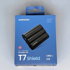 Samsung T7 Shield 2TB External Rugged SSD USB 3.2 Gen2 IP65 Black New Sealed picture