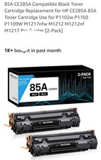 2PK  Aolibe  2 PACK Toner Cartridge 85A CE285A Black High Yield picture