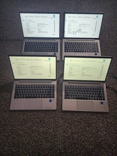 LOT OF 4  HP ProBook 640 G8 i7-1135G7  NO RAM, CRACKED LCD'S BOOTED PARTS/REPAIR picture