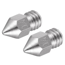 2 Pack 0.4mm 3D Printer Nozzle Stainless Steel Nozzle 1.75mm Filament picture