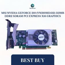 MSI NVIDIA GeForce 210 (VN210MD512) 512MB DDR2 SDRAM PCI Express x16 Graphics picture