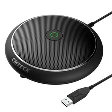 CMTECK Conference USB Microphone, Computer Desktop Mic with Mute Function, Omnid picture