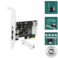 4-Port PCIE FireWire 400 Expansion Card - Includes Cables & Low Profile Bracket picture