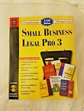 SMALL BUSINESS LEGAL PRO 3 PC SOFTWARE Big Box Complete 1996 picture