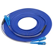 40M Indoor Armored Fiber Patch Cord Duplex SM SC-SC UPC FTTH Fiber Cable Jumper picture