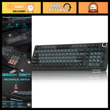 Wireless Mechanical Gaming Keyboard, Hot Swappable Quiet Switches, RGB Backlit, picture