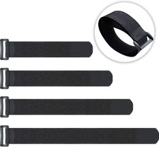 20 Pack Reusable Cinch Straps Fastening Cable Straps Nylon Hook and Loop Cinch picture