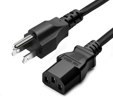 AC Power Cord 10Ft Long Standard for Computer, 3 Prong 125V-250V picture
