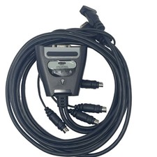 Belkin F1DK102P 2-Port KVM Switch VGA PS/2 with Built-In Cabling UNTESTED  picture