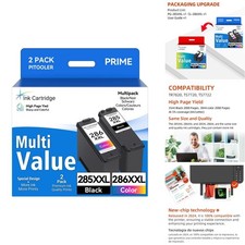 Pitooler PG-285XXL CL-286XXL Ink Cartridges for Canon Pixma TR7820 TS7720 TS7722 picture