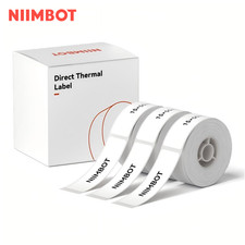 3PK Label Maker Tape 12x40mm, 1/2 inch Label Sticker for Niimbot D110 D11 picture