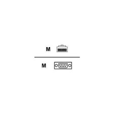 Digi Crossover DCE Cable - RJ-45 Male - DB-9 Male - 4ft (76000264) picture