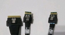 PCIe 4.0 SlimSAS SFF-8654 8i (Host) to 2 xSFF-8643 36pin  (EP) Cable-100cm picture