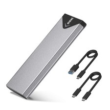 SSK M.2 to USB NVMe SATA SSD Enclosure 3.2 2242/2260/2280, Space Gray picture