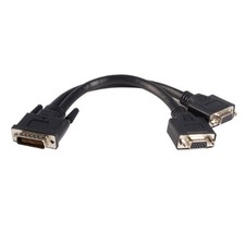 StarTech StarTech LFH 59 Male to Dual Female VGA DMS 59 Cable (DMSVGAVGA1) picture