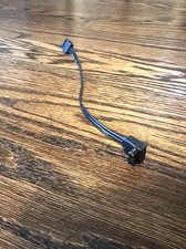 New 8” SATA III Cable 6Gb/s Right Angle + Straight Connector Short Black SSD HDD picture