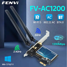 Fenvi AC1200 PCIE WiFi Adapter for Desktop PC,Dual Band 2.4Ghz 5Ghz with BT4.0  picture