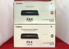 2 New Genuine Factory Sealed MINT Canon FX-4 Laser Cartridges FX4 NEW STYLE picture