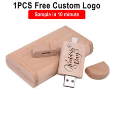 Wooden Gift Box OTG USB 2.0 Flash Drive Free Logo Pen Drive 64G 32G Memory Stick picture