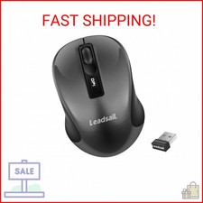 Leadsail Wireless Slim Cordless Mouse, 2.4G USB Mouse for Laptop, Desktop, MacBo picture