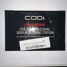 Codi A01048 USB 3.0 Port Replicator NOB CODi Laptop Docking Station picture