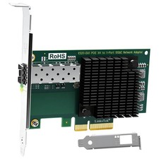 X520-DA1 10Gb/s SFP+ Fiber Port Ethernet Adapter for NAS & Matte Green picture