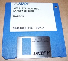 Atari Mega STE Computer SWEDISH Language Disk W/O HDD CA401098-012 picture