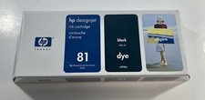 New Genuine HP 81 (C4930A) Black Dye 680ML Ink Cartridge DesignJet 5000 5500 picture