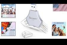 Lightweight and Portable 512GB 3-in-1 USB Flash Drive for Smart Data Management picture