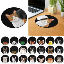 Cute Animal Round Gaming Mouse Mat Pad Non-Slip Circle Mousepad For Computer PC picture