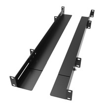 JINGCHENGMEI 1U 19inch Server Rack Rails -15-24 inch Adjustable 1U, Black  picture