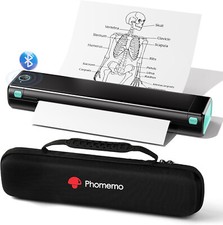 Phomemo M08F Wireless Bluetooth Printers Thermal A4 Printers with Carry Case lot picture
