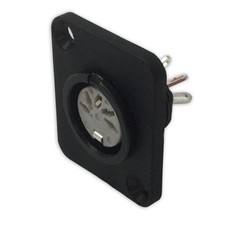 5 Pin DIN Chassis Panel Mount Female Connector. 45° Neutrik D-Type Shape picture