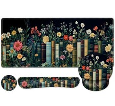 NXZGO Wildflowers Mouse Pad Large Desk Mat Extended 4 PCS Botanical Floral picture