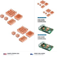 10 Pcs Copper Heatsink for Raspberry Pi 5, Pi 5 Cooler, Heatsink with Thermal... picture