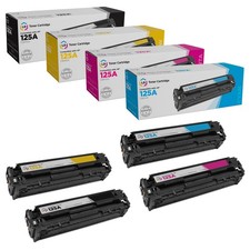 LD Replacement Toner Cartridges for HP 125A: Black, Cyan, Magenta, Yellow 4PK picture