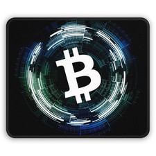 Bit coin Mouse Pad BTC Cryptocurrency Trading Office Desk Gaming Mouse Mat picture