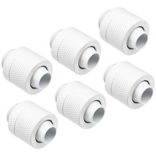 Alphacool Icicle 13/10mm Screw-on G1/4 6-Pack White Ottone 17624 picture