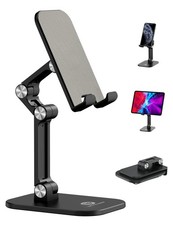 OCYCLONE Phone Stand, Adjustable Height and Angle Foldable Cell Black  picture