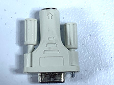 PS2F to DB9F Female Female Serial Mouse Adapter Gender Screw down posts Preowned picture